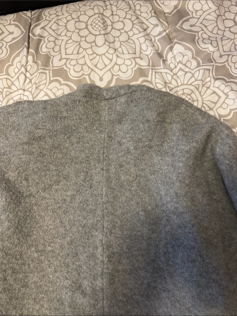 Old Navy Girls Light Gray Open-Front Relaxed Knit Cardigan Size M-L